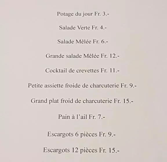 Hotelli De La Gare, Vendlincourt