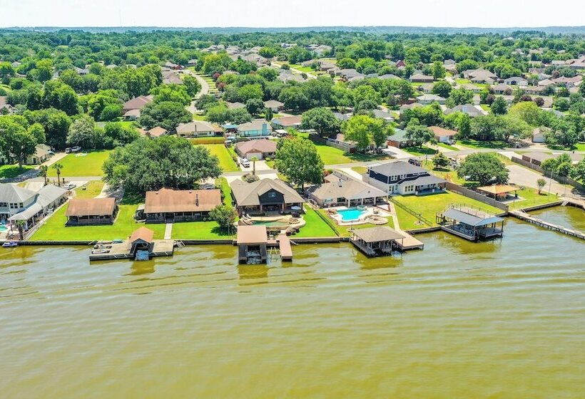Conroe Lake House: Luxe Pool, Private Dock & Games