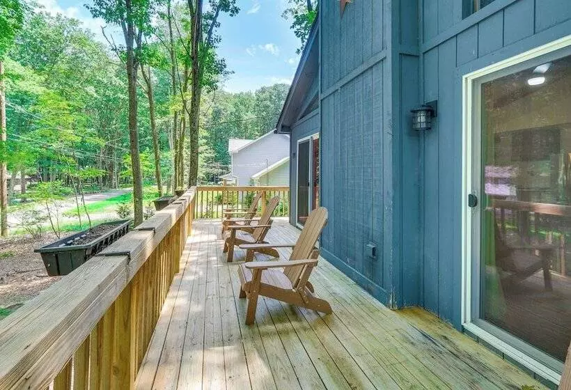 Private Hot Tub: Tree Lined Poconos Home!