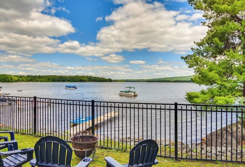 Androscoggin Lakefront Cottage, Boat Dock & Views!