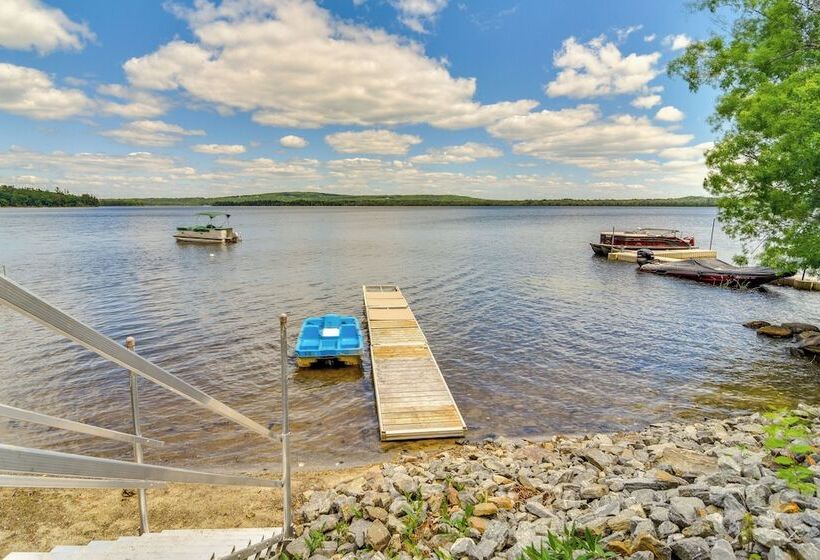 Androscoggin Lakefront Cottage, Boat Dock & Views!