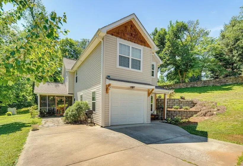 Candler Home W/ Porch & Backyard: Near Asheville!