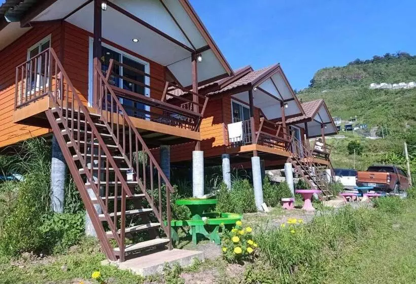 Hotelli Baan Phak Plaithang At Phu Thap Buek