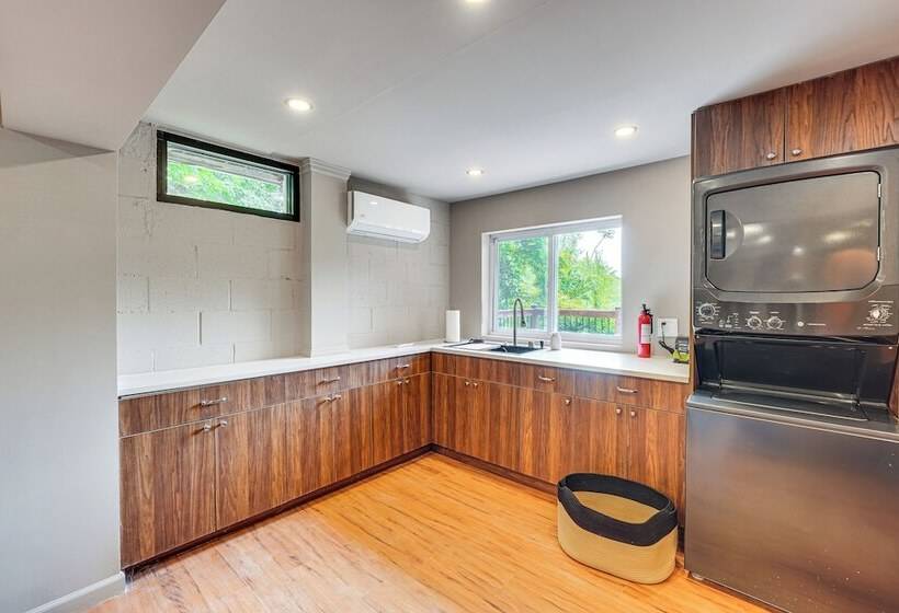 Game Room & Yard: Mid Century Modern Kingston Home