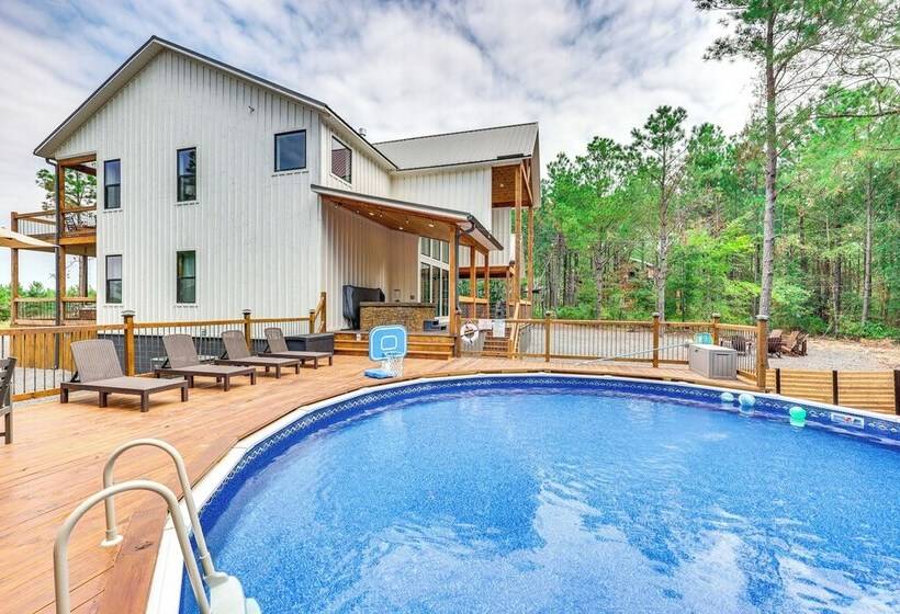 Elegant Broken Bow Gem W/ Private Pool & Game Room
