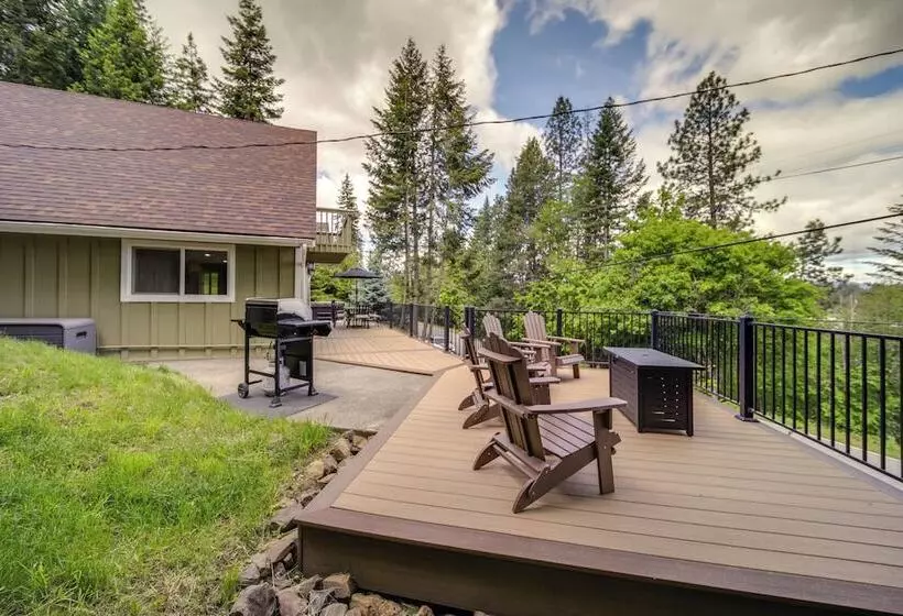 Tree Lined Hayden Home W/ Hot Tub & Lake Views!