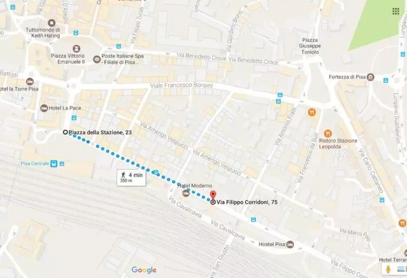 تختخواب و صبحانه Holiday Pisa Gare