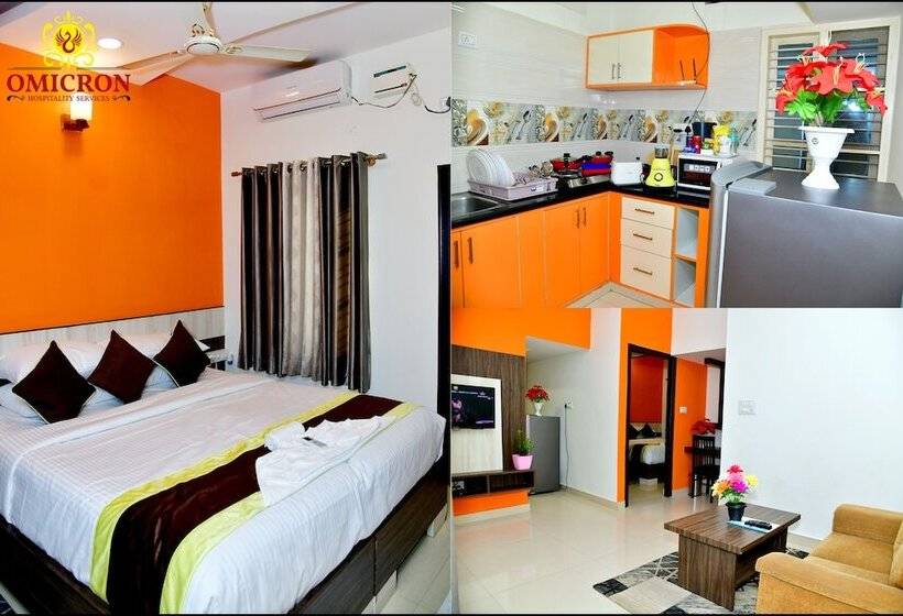 ホテル Omicron 1 Bhk Studio Room