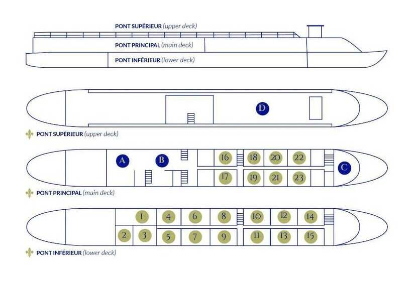 Bateau Hotel à Quai Le Chardonnay