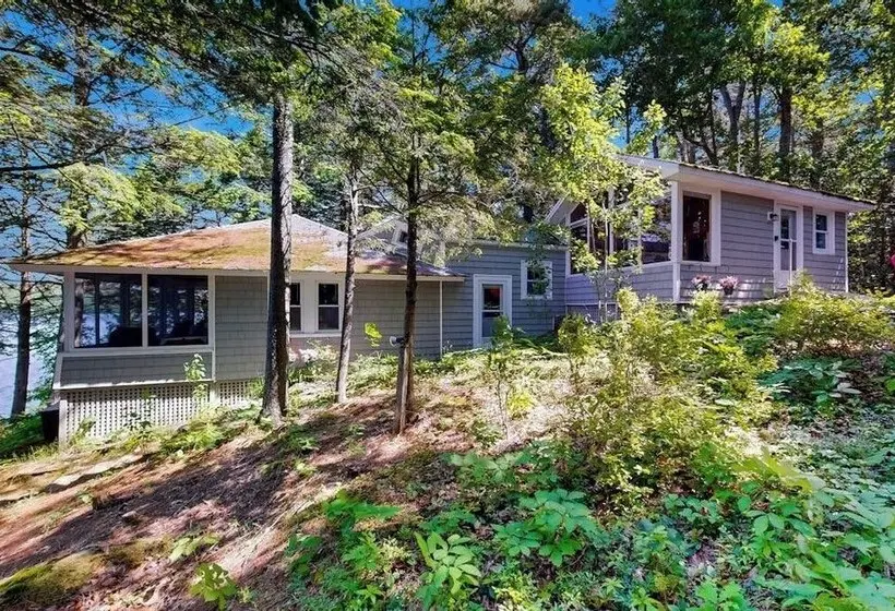 Lakefront Cottage With Dock, Screened Porch, & Island In Biscay Pond