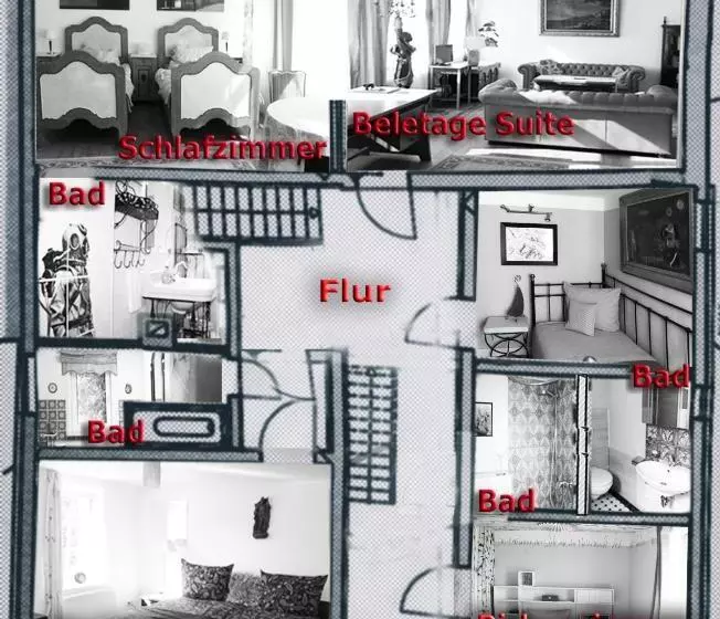 ペンション Ferienhaus Am Kunstspeicher
