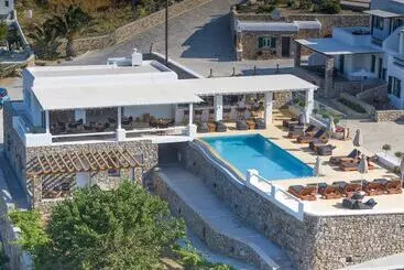 アパートホテル Seethrough Mykonos Suites