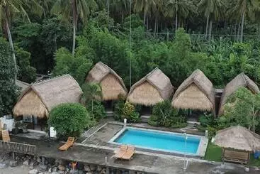 ペンション Krisna Bungalows And Restaurant