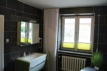 ホテル Ferienwohnung Auf Dem Alpaka Hof
