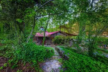 Mökkimajoitus Bear Creek Lodge And Cabins In Helen Ga   Pet Friendly, River On Property, Walking Distance To Downt