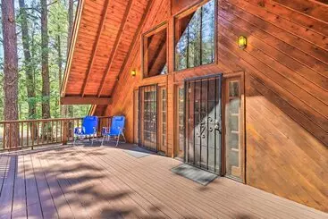 コテージ A Frame Pinetop Cabin < 6 Mi To Rainbow Lake!