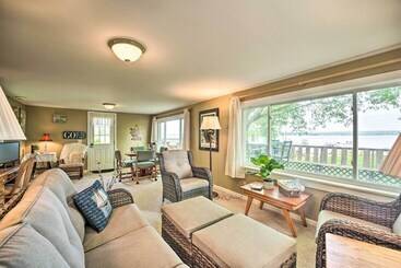 Lakefront Mayville Cottage W/ Dock & Grill!