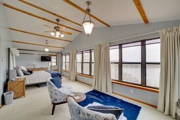 별장 Lake View Home W/ Deck + Gas Grill In Bernice!