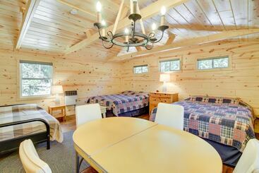 بيت ريفى Waterfront Pequot Lakes Cabin: Fire Pit + Views!