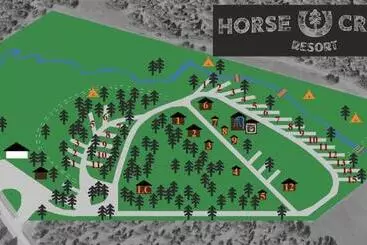 ユースホステル Cabin 8 At Horse Creek Resort