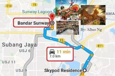 Appart'hotel Puchong Skypod Residence, 1 5 Pax With Balcony Unit, Walking Distance To Ioi Mall, 10min Drive To Su