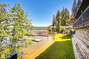 Cabane Beautiful Lake Coeur D Alene Retreat: Deck & View!