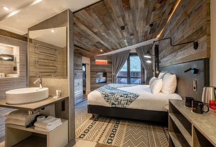 هتل Chalet Hôtel Le Prieuré & Spa