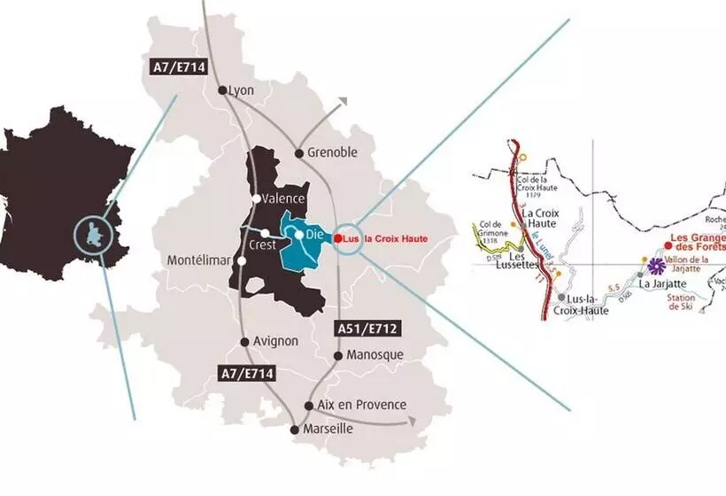 ホテル Au Gai Soleil Du Mont Aiguille