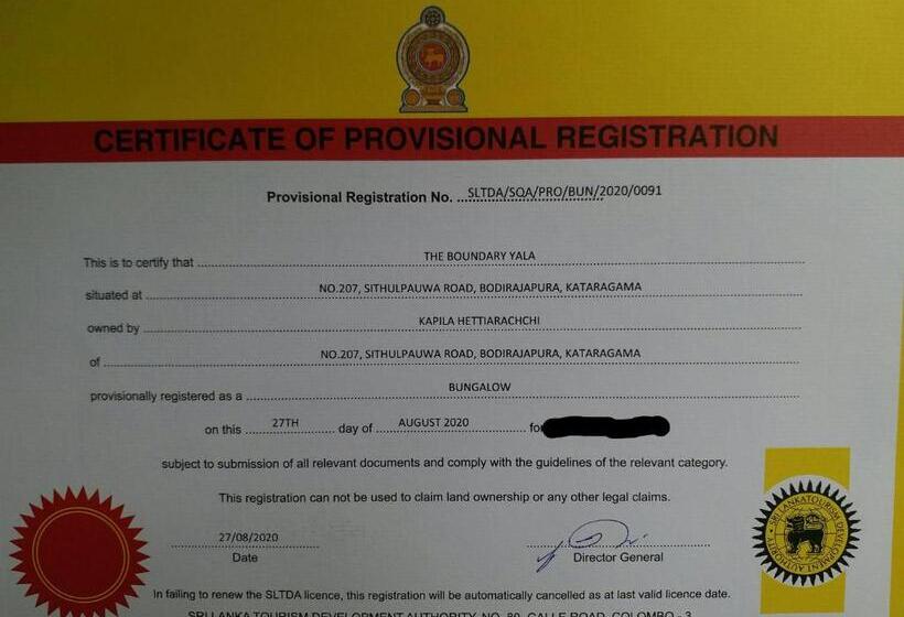 پانسیون The Boundary Yala