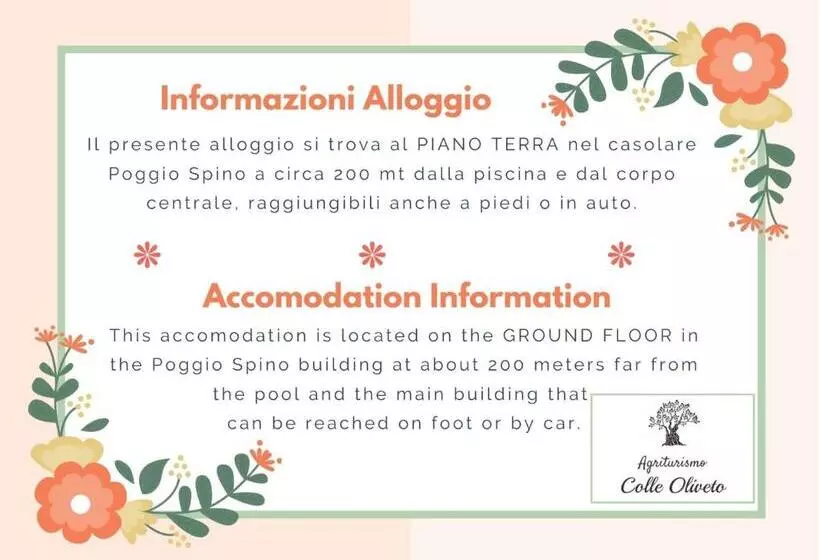 ホテル Agriturismo Colle Oliveto