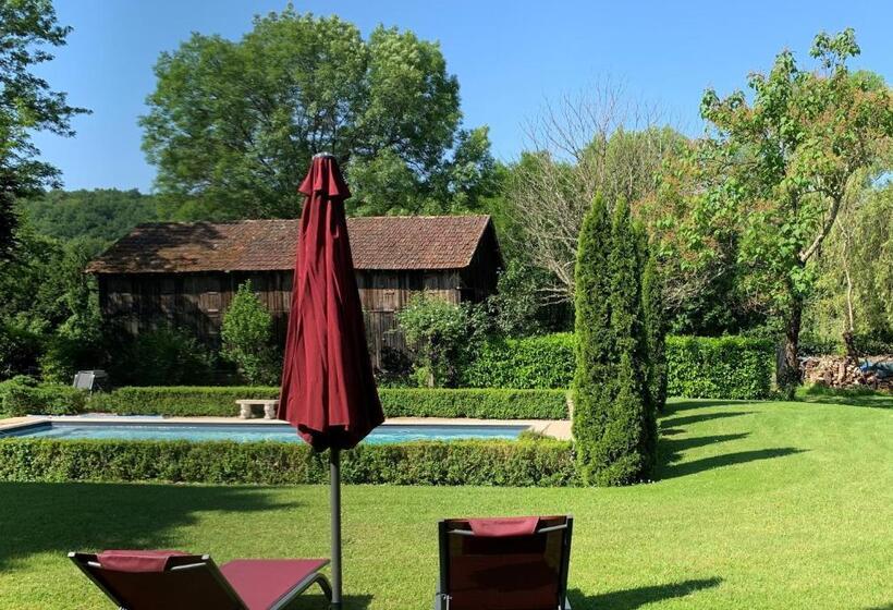 بنسيون Ferme De Tayac Charme Avec Pool