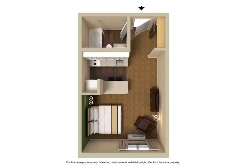 בית מלון כפרי Suburban Studios Auburn Hills   Detroit