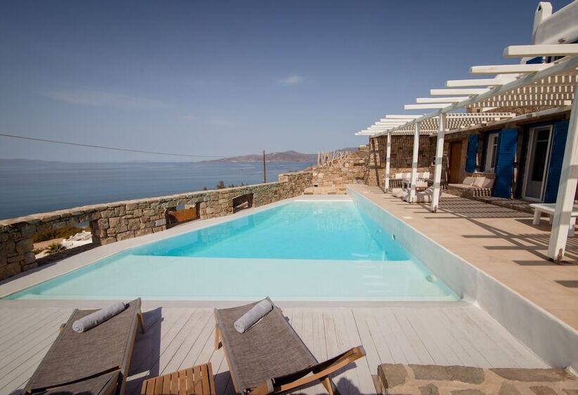 Сельский отель 180 ° View Private Pool Villa Choulakia To Enjoy Sun Kissing Sea