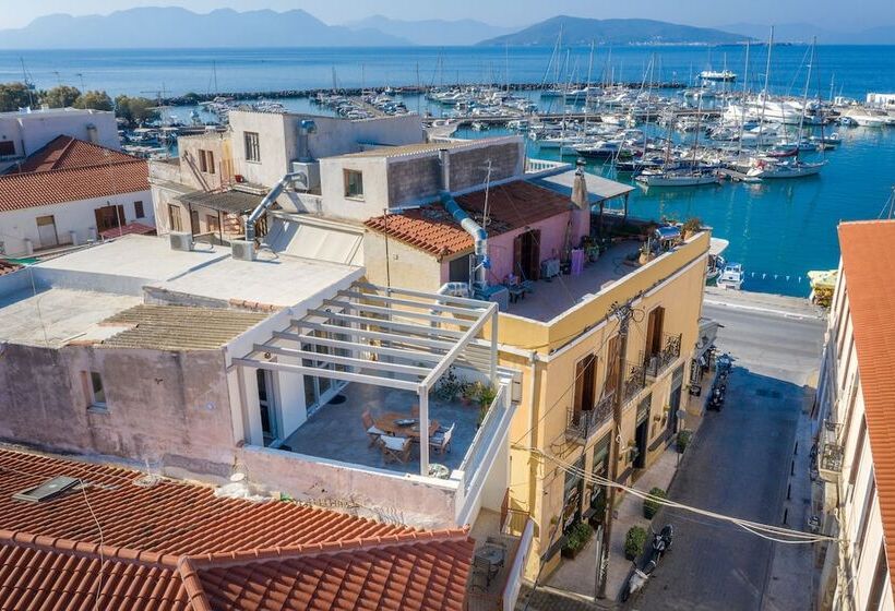 The Roof Flat Sea View In Aegina Town