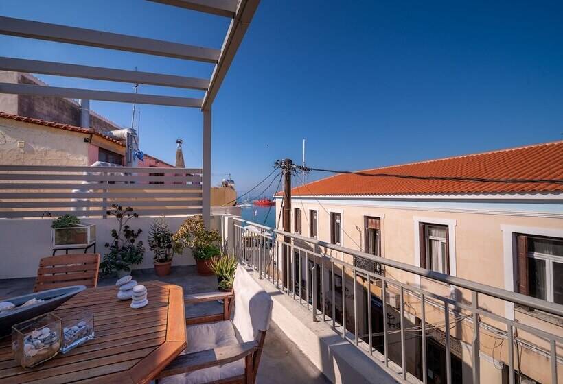 The Roof Flat Sea View In Aegina Town