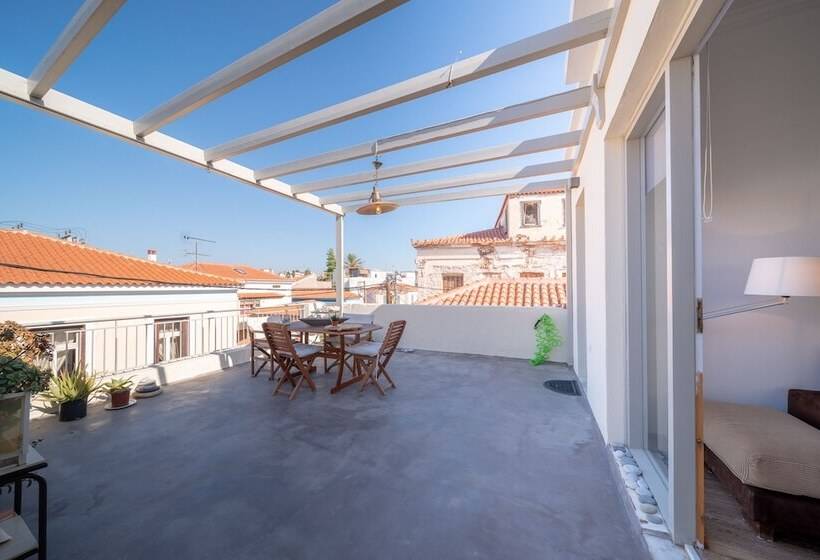 The Roof Flat Sea View In Aegina Town