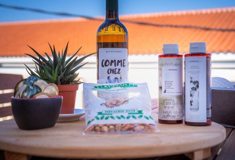 The Roof Flat Sea View In Aegina Town