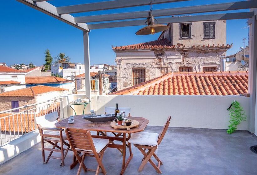 The Roof Flat Sea View In Aegina Town