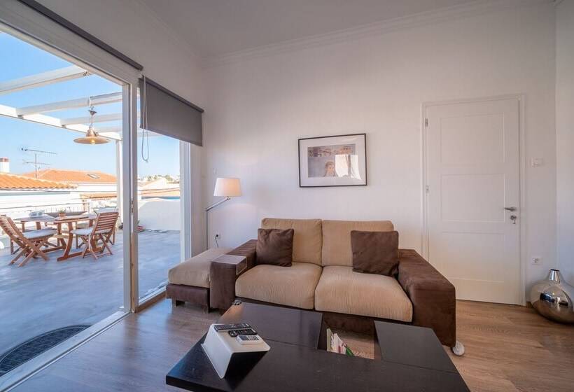 The Roof Flat Sea View In Aegina Town