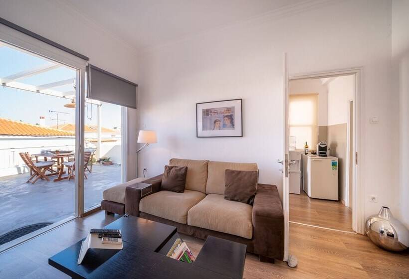 The Roof Flat Sea View In Aegina Town