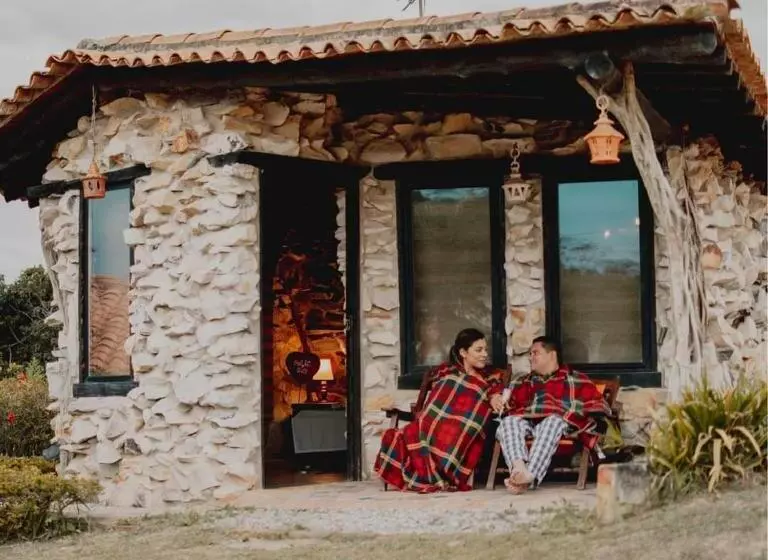 ペンション Cabañas Y Hostal Bonanza Mesa De Los Santos