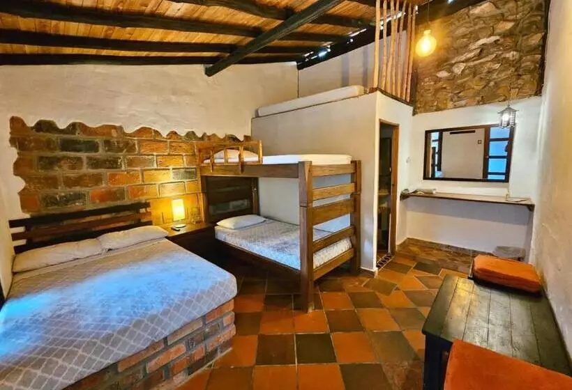 ペンション Cabañas Y Hostal Bonanza Mesa De Los Santos