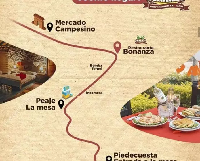 ペンション Cabañas Y Hostal Bonanza Mesa De Los Santos
