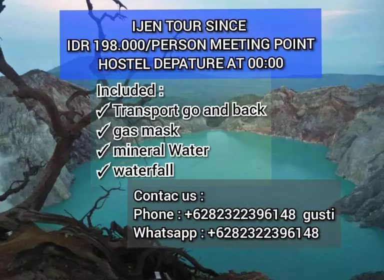 تختخواب و صبحانه Ijen Crater Climb Base Camp