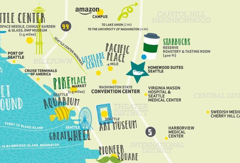 هتل Homewood Suites Seattle Convention Center/pike Street