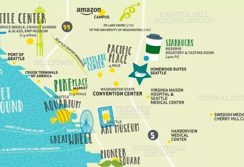 فندق Homewood Suites Seattle Convention Center/pike Street