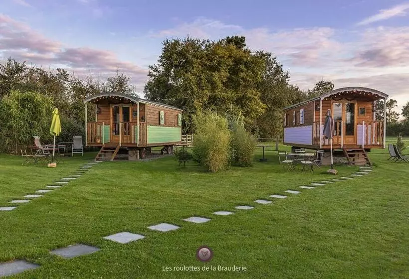 ペンション Les Roulottes De La Brauderie