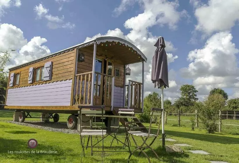 ペンション Les Roulottes De La Brauderie