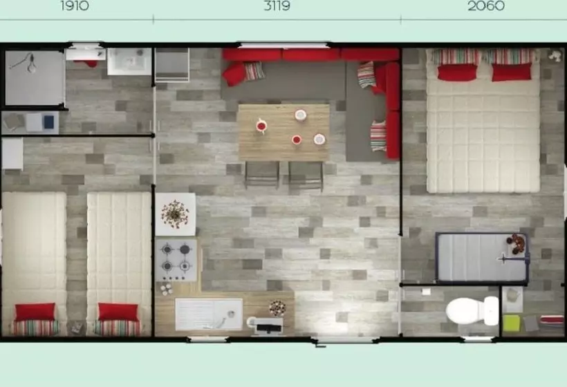 ホテル Camping Le Verdoyant   Mobil Homes