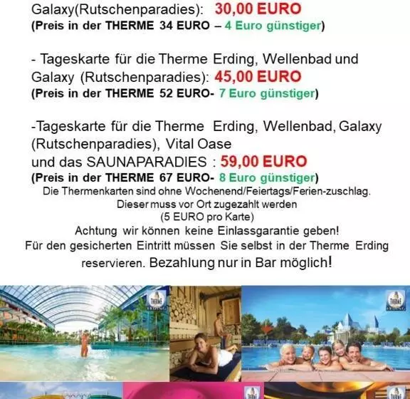 Aamiaismajoitus (B&B) Familienhotel Nahe Der Therme Erding